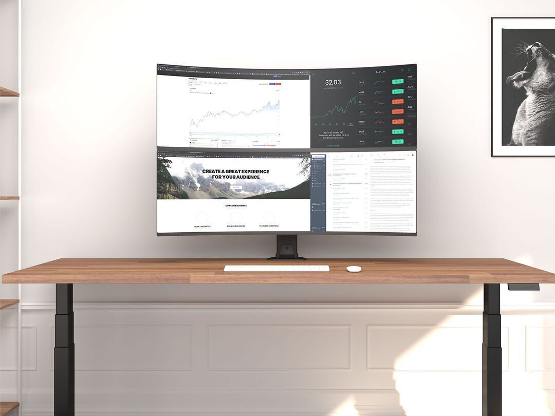 M VESA Deskmount HD Dual Vertical Widescreen 32" - 50" - 6