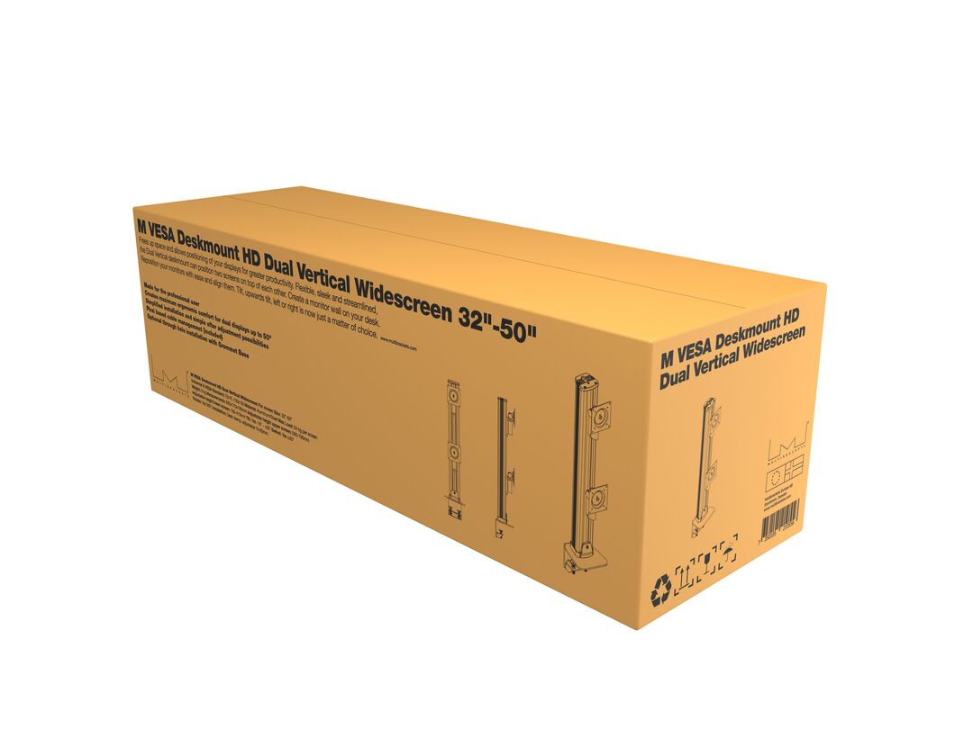 M VESA Deskmount HD Dual Vertical Widescreen 32" - 50" - 24