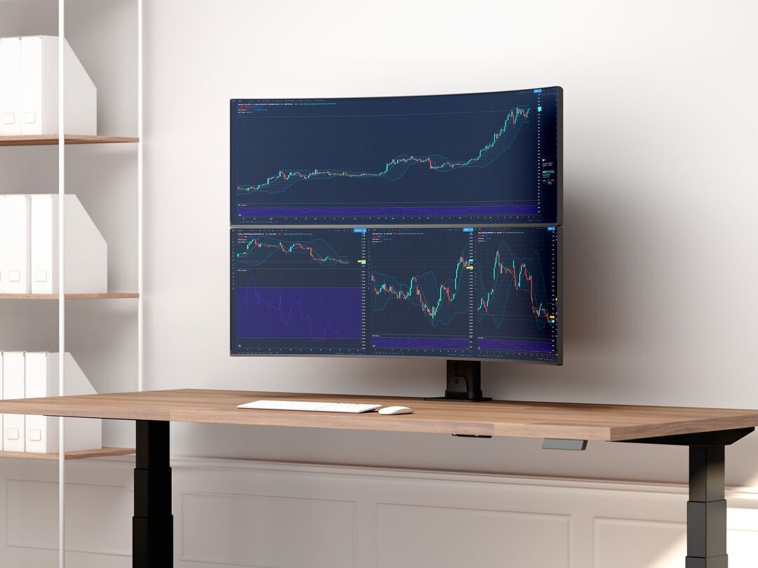 M VESA Deskmount HD Dual Vertical Widescreen 32" - 50" - 7