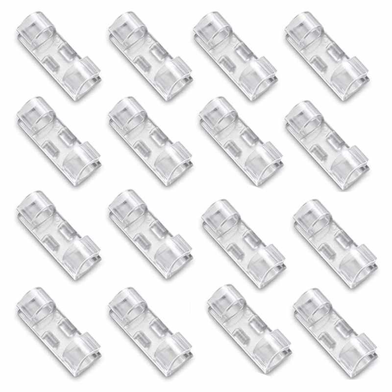 Kabelhållare Självhäftande för kablar transparent 20-pack - 5