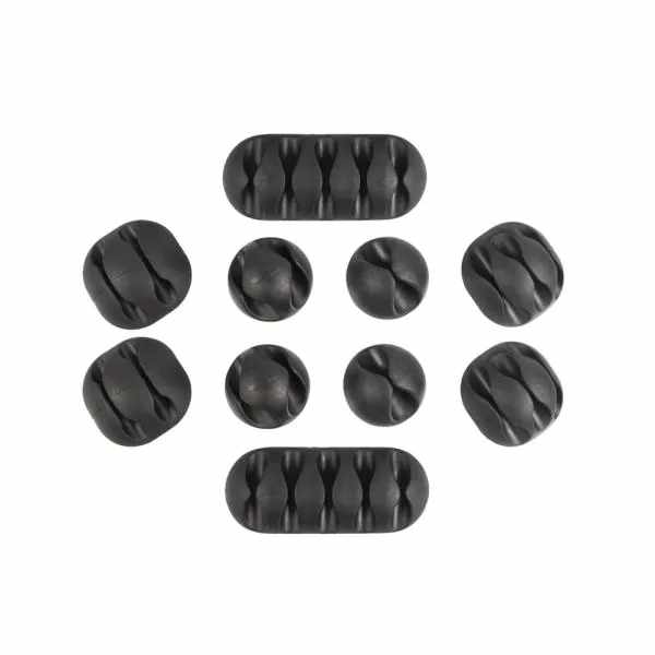 10-pack Kabelhållare Självhäftande i Olika Storlekar! - 3