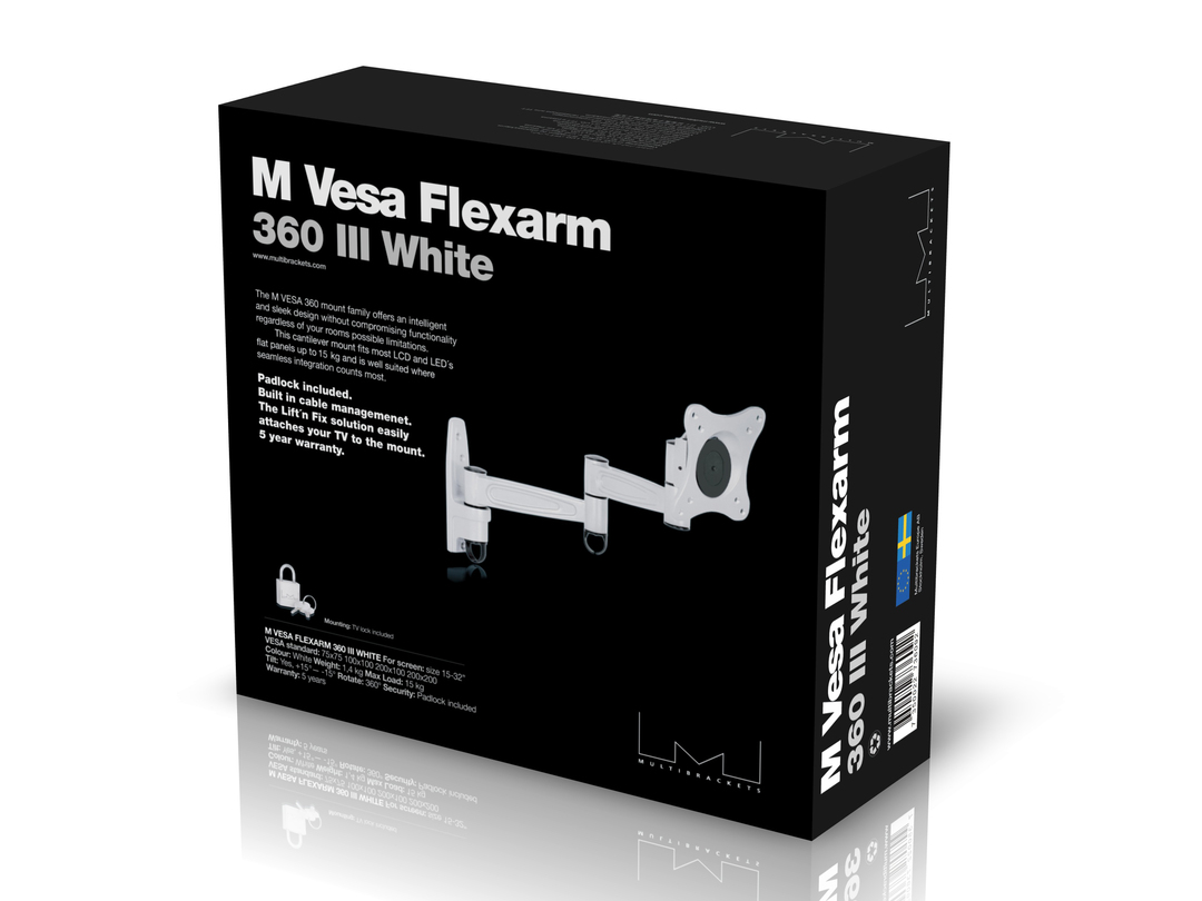 M VESA Flexarm 360 III White 75 100 200 - 13