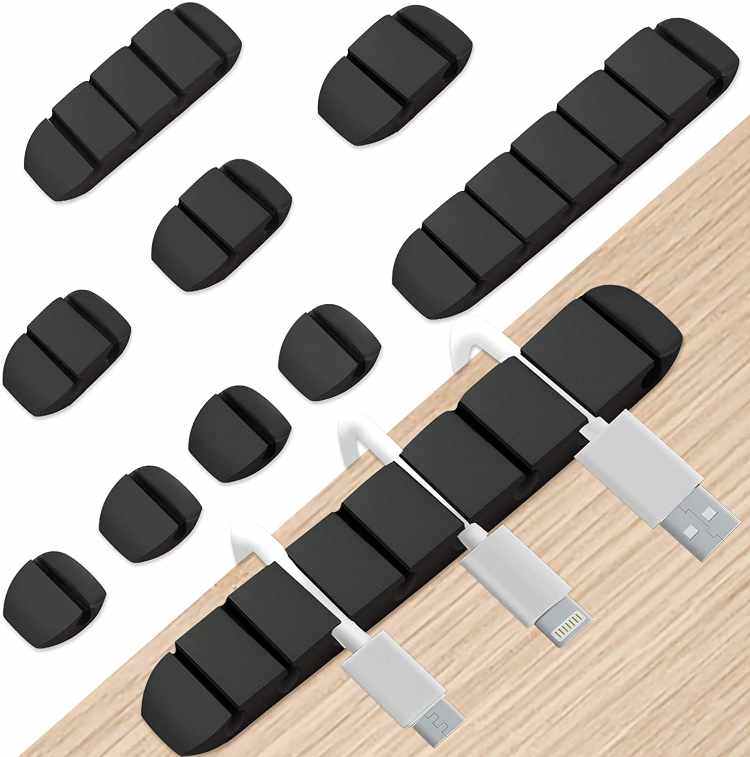 10-Pack - Självhäftande Kabelhållare - Multi-Set i Flera Storlekar! - 2