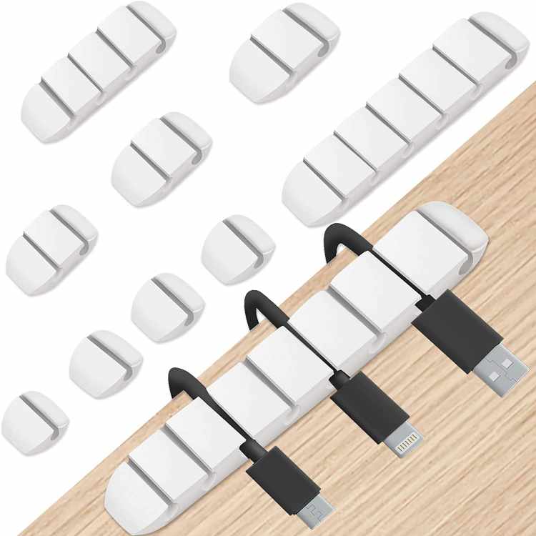 10-Pack - Självhäftande Kabelhållare - Multi-Set i Flera Storlekar! - 3