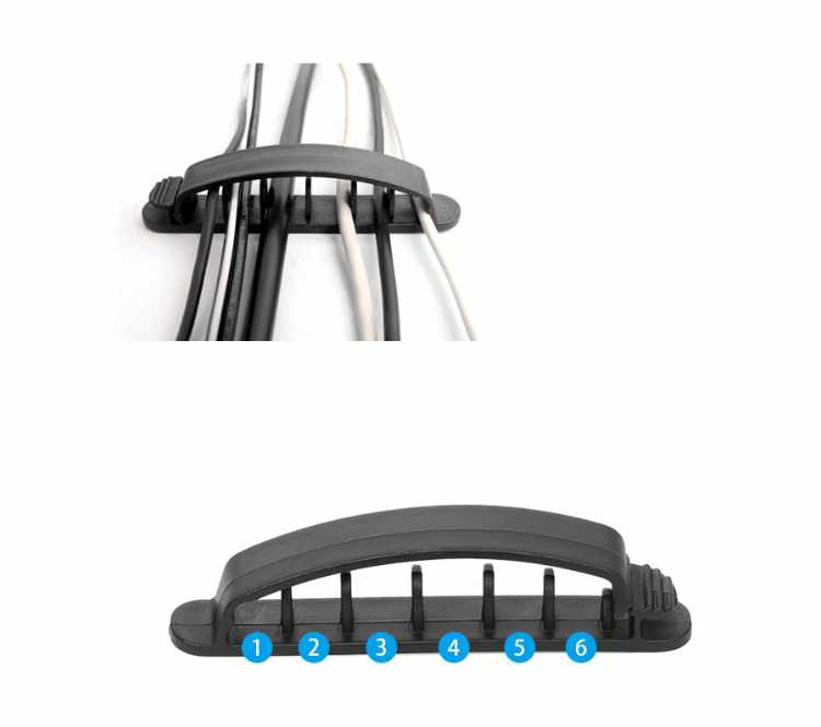 10-Pack - Kabelklämma - Självhäftande Set i Olika Storlekar! - 5