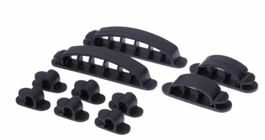 10-Pack - Kabelklämma - Självhäftande Set i Olika Storlekar! - 7