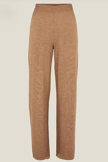 Basicapparel - Vera Wide Pants Apple Cinnamon
