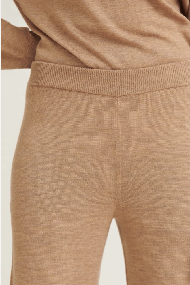 Basicapparel - Vera Wide Pants Apple Cinnamon - 3