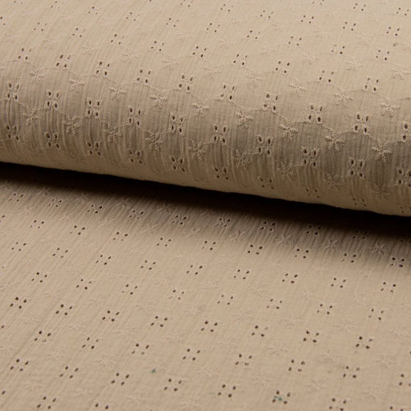 MUSLIN EMBROIDERY - SAND