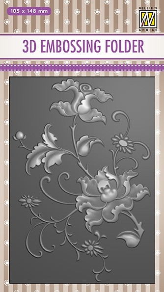3D Embossing folder "Exotic flower"
