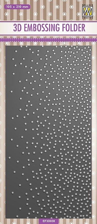3D Embossing folder slimline "snow"