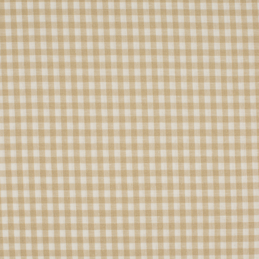 VÄVT BOMULL RUTA -  SMALL BEIGE