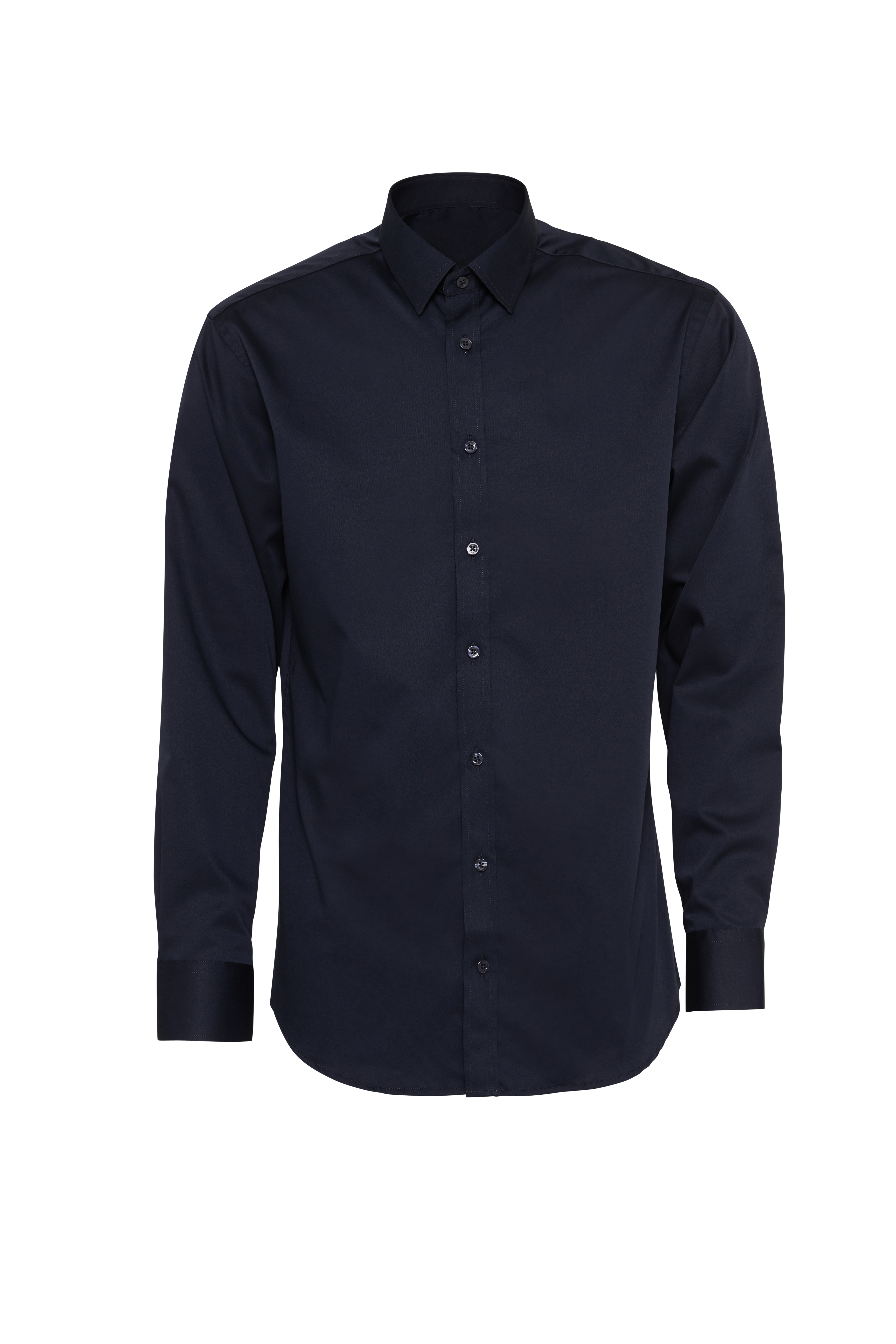 Marinblå skjorta i Stretch, Non Iron och Regular fit (Bosweel)