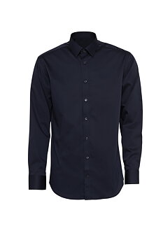 Marinblå skjorta i Stretch, Non Iron och Regular fit (Bosweel)