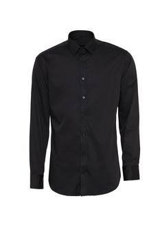 Svart skjorta i Stretch, Non Iron och Regular fit (Bosweel)