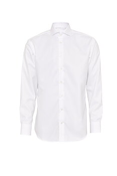 Vit skjorta i Exclusive Twill, Non Iron och Regular fit (Bosweel)