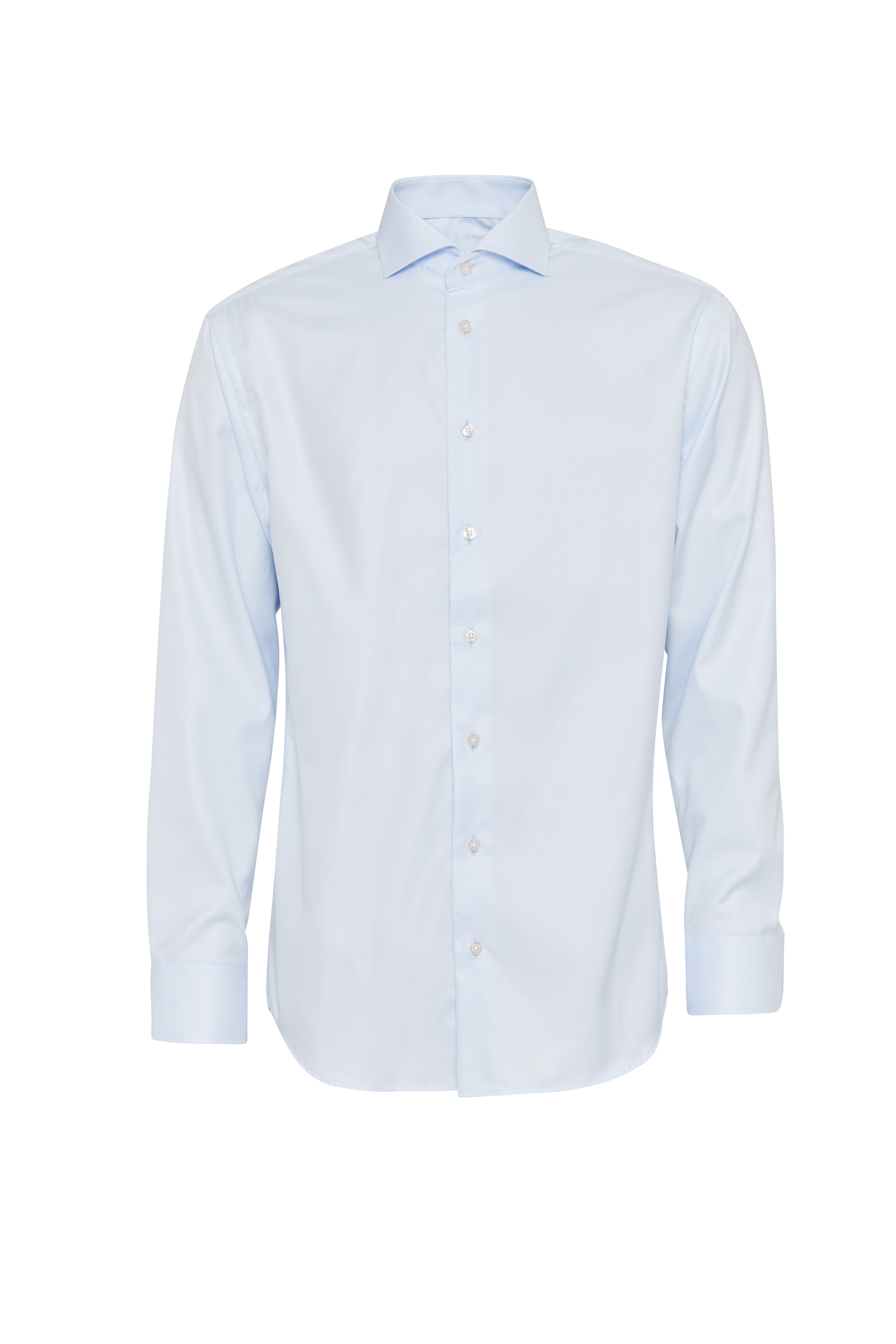 Ljusblå skjorta i Exclusive Twill, Non Iron och Regular fit (Bosweel)
