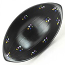Hjördis Oldfors (Poäng 1956) Black Color-Spotted Bowl 19 cm