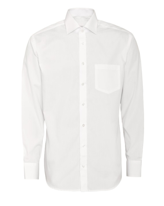 Vit skjorta i Poplin , Non Iron och Regular fit (Bosweel)