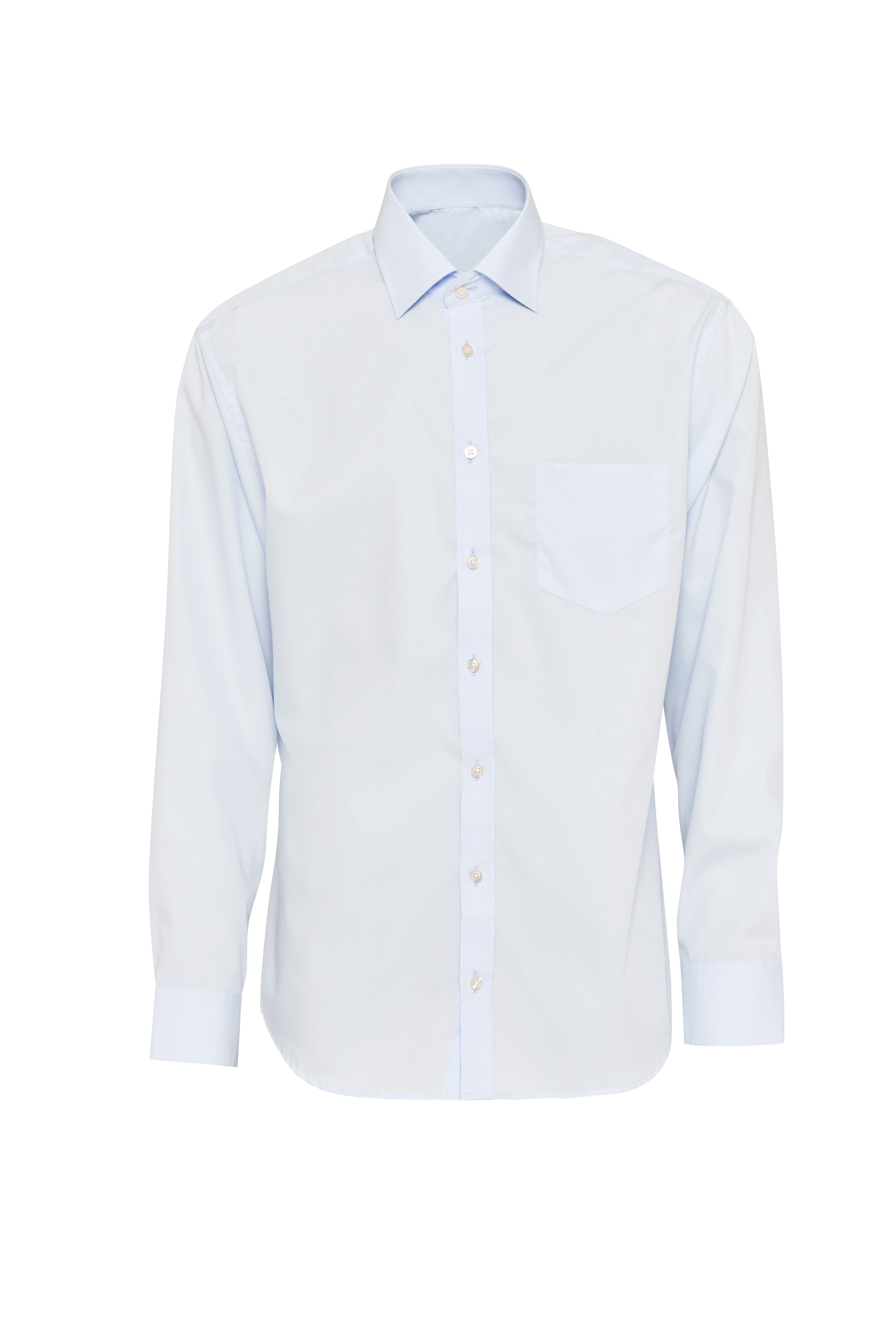 Ljusblå skjorta i Poplin , Non Iron och Regular fit (Bosweel)