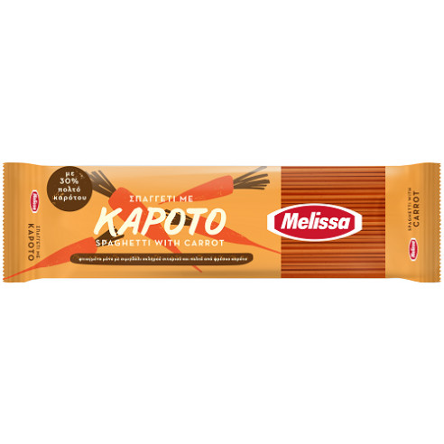 spaghetti, pasta, med morot, 400gr, melissa