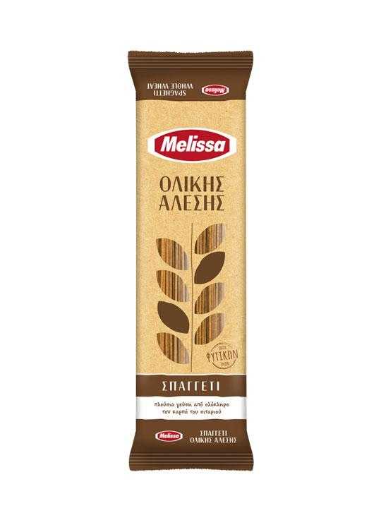 spaghetti no6, pasta, whole grain, 500gr, melissa