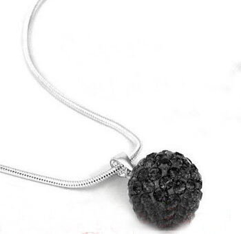 Shamballainspirerat Halsband -Svarta kristaller