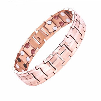Magnetarmband i rostfritt stål  -Roséguld