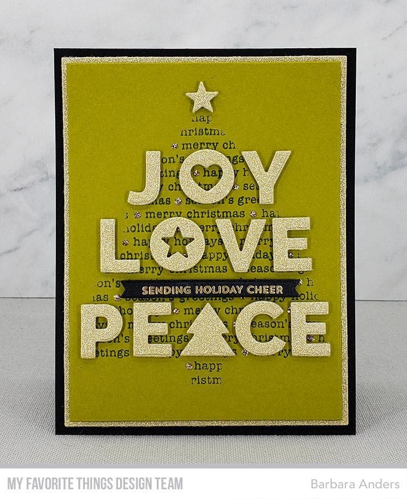 MY FAVORITE THINGS -Christmas Tree Background Stencil  - 4