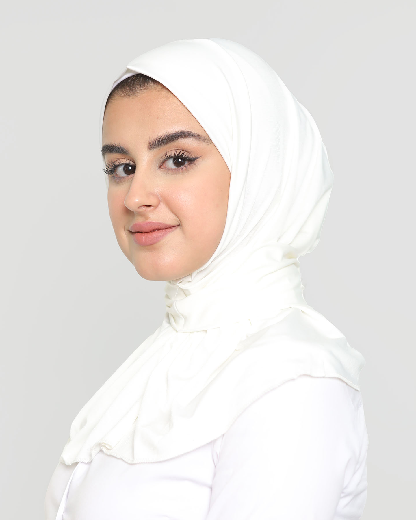Al Amira Instant Hijab - Off-White - 2