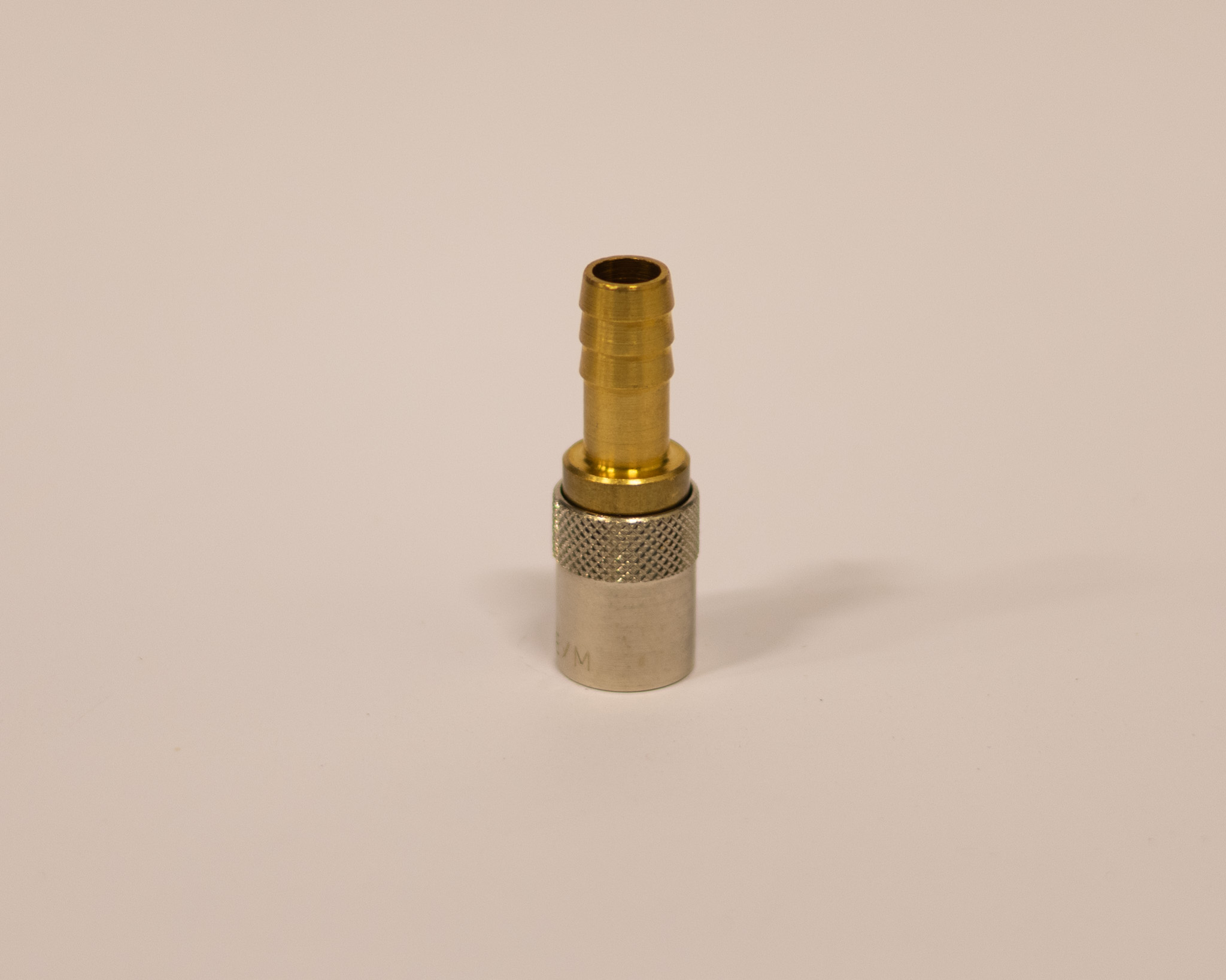 HK6-10N1 Rak koppling hona utan ventil Förnicklad 10mm slang
