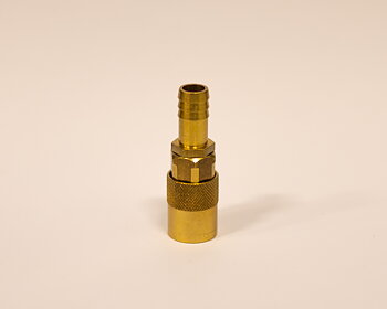 HVK9-13 Rak koppling hona med ventil 13 mm slang