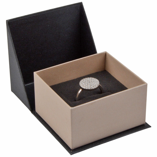 Smyckesask Miami - Pearl Antracit Silver -till Förlovningsringar - 3