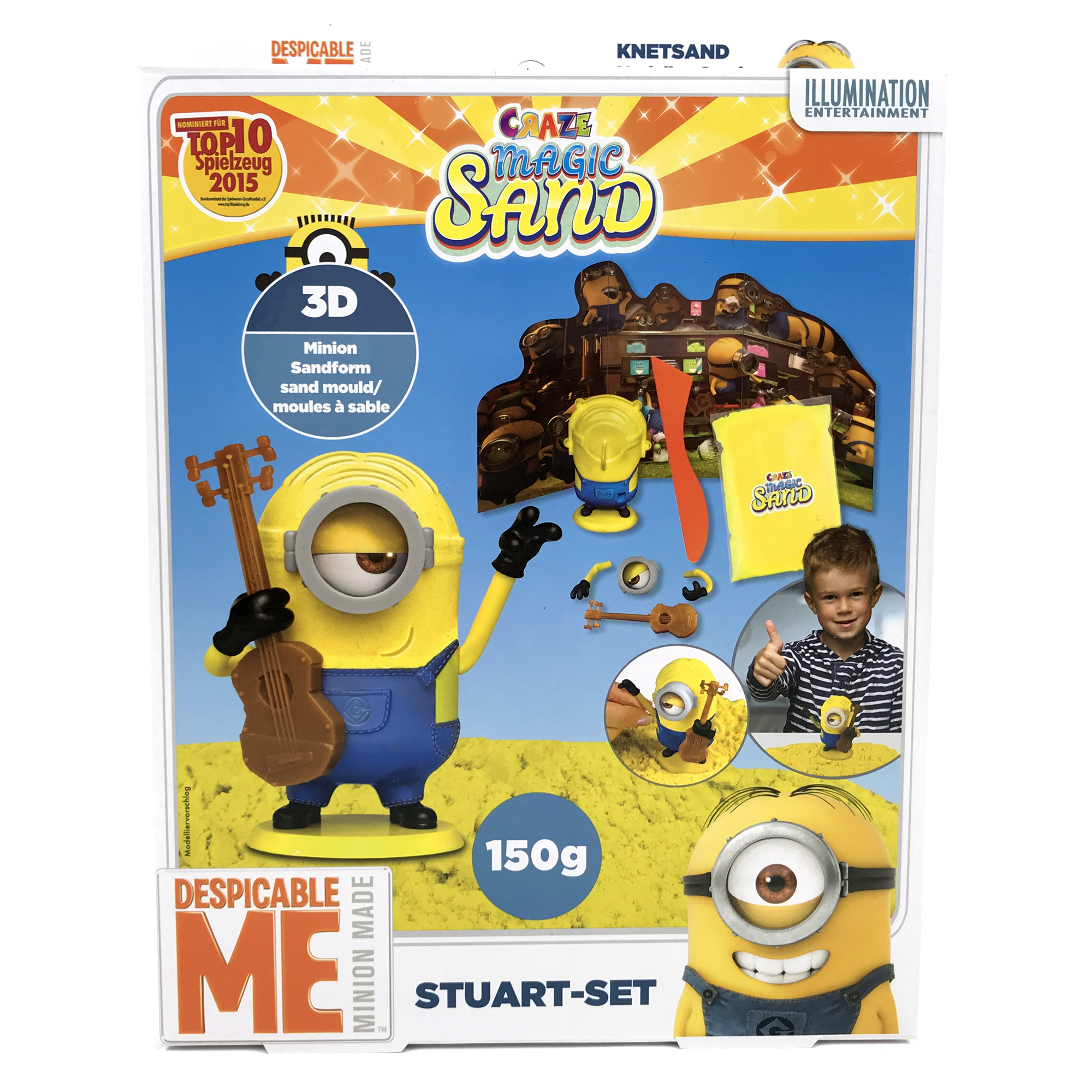 Minions Magic Sand Set med Stuart Figur