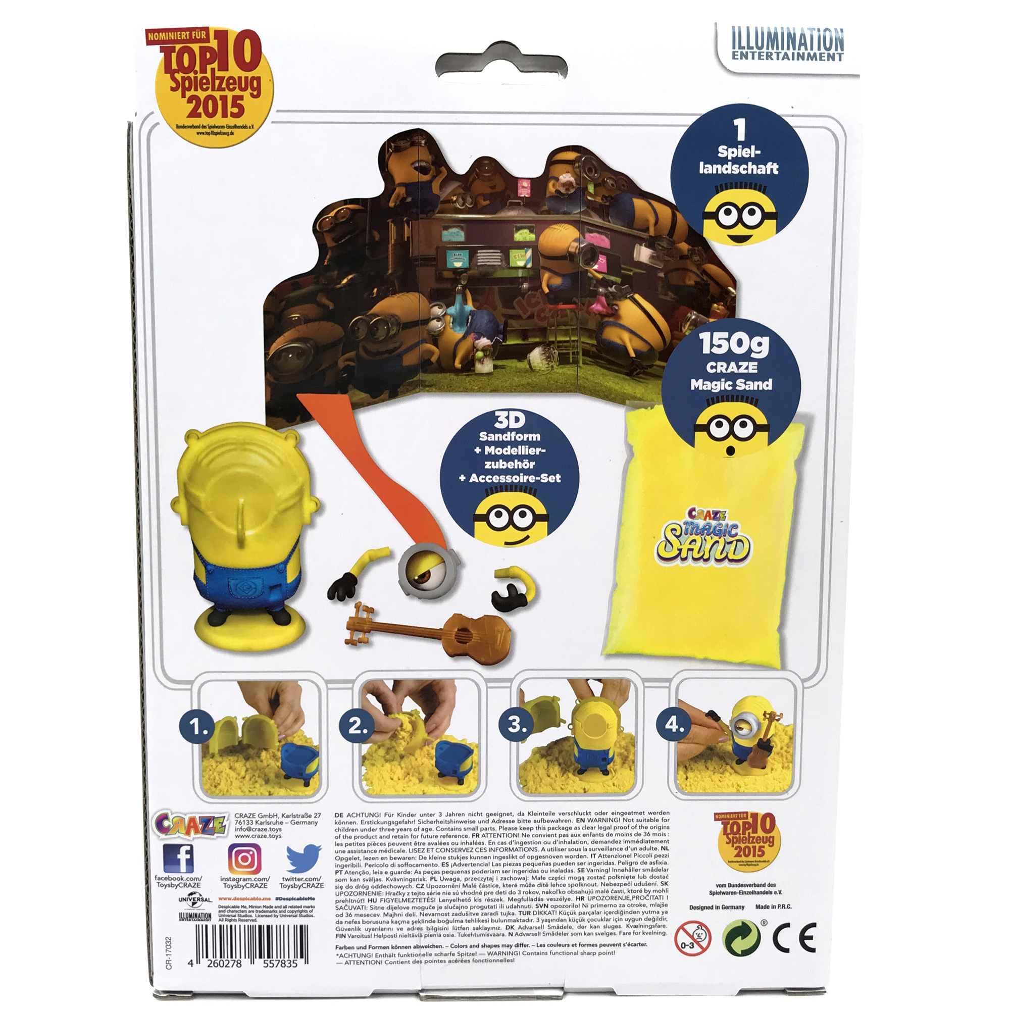 Minions Magic Sand Set med Stuart Figur - 4