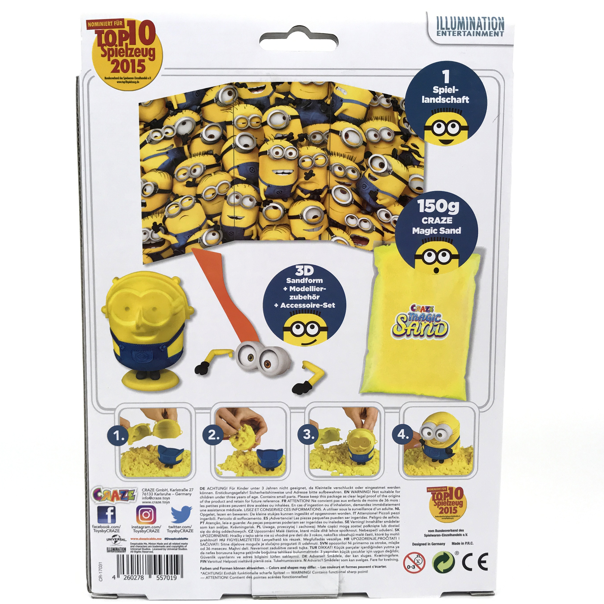 Minions Magic Sand Set med Bob Figur - 3