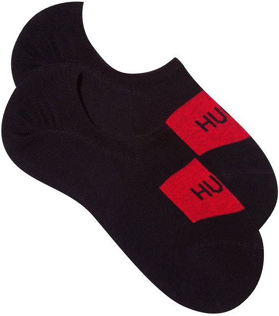 2-pack HUGO Svarta No Show strumpor