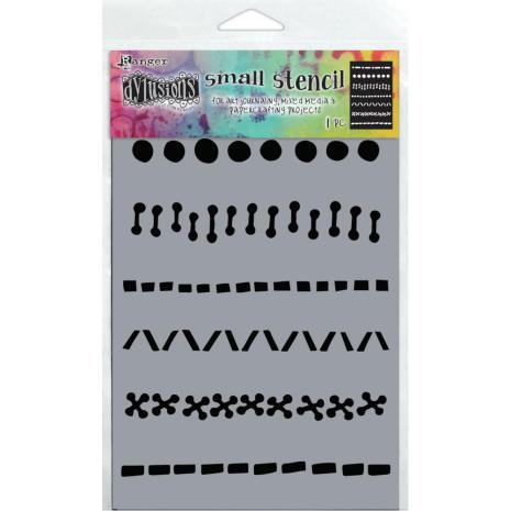Dylusions Stencil 5X8 - A Stitch in Time