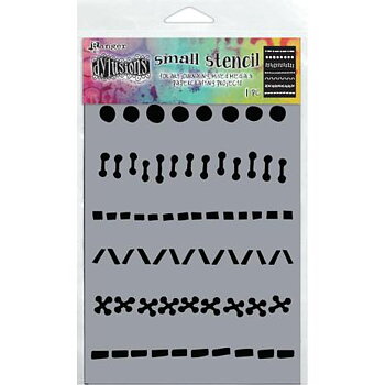 Dylusions Stencil 5X8 - A Stitch in Time