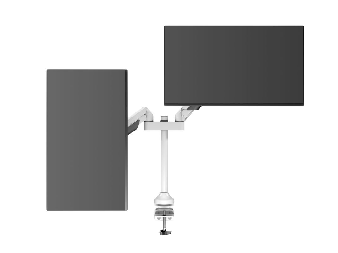 M VESA Gas Lift Arm Dual White - 24