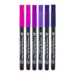 Koi colouring brush pen set 6 Galaxy