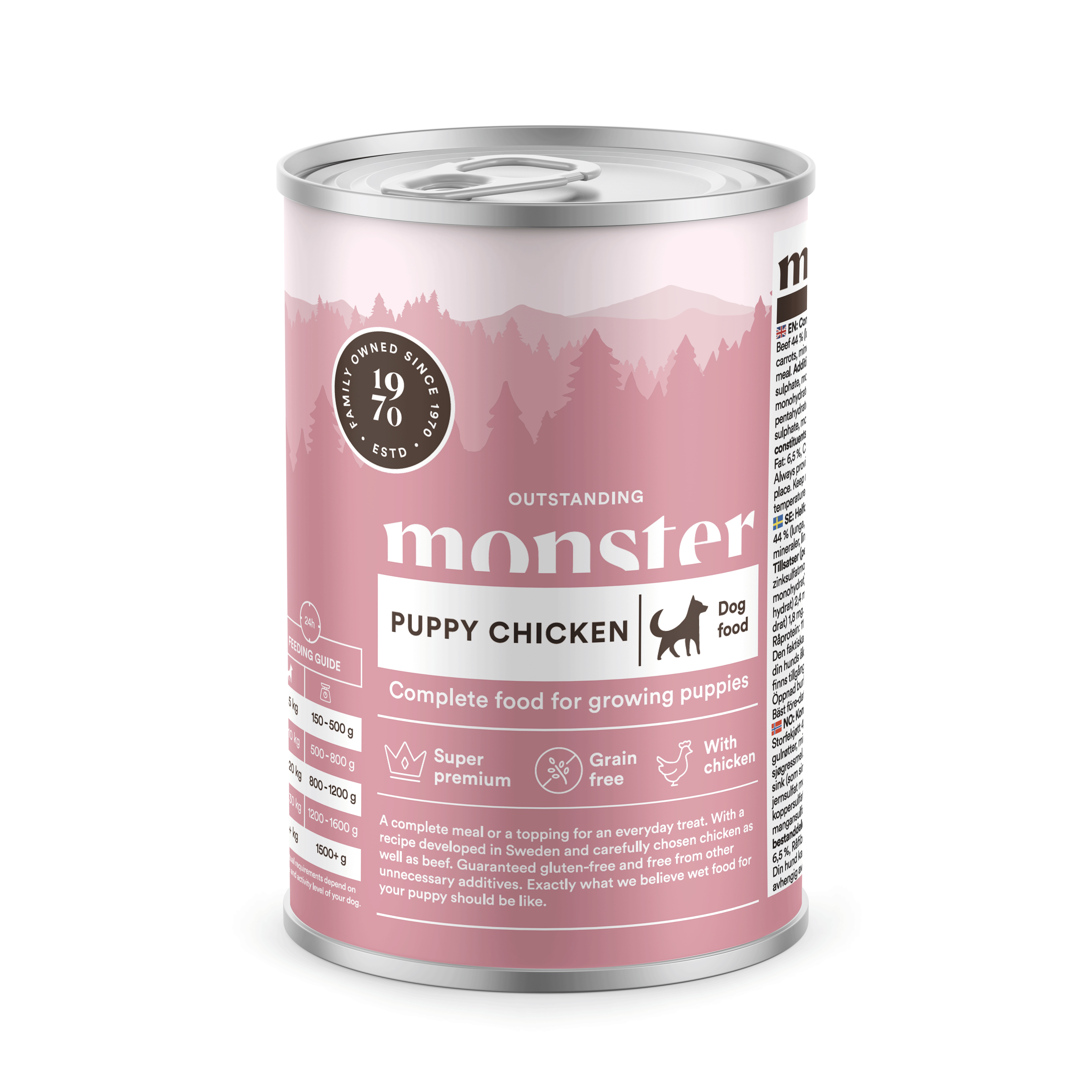 Monster Dog Puppy Chicken Burk 400 g