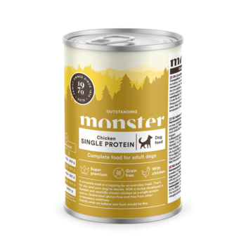 Monster Dog Adult Single Chicken Burk 400 g