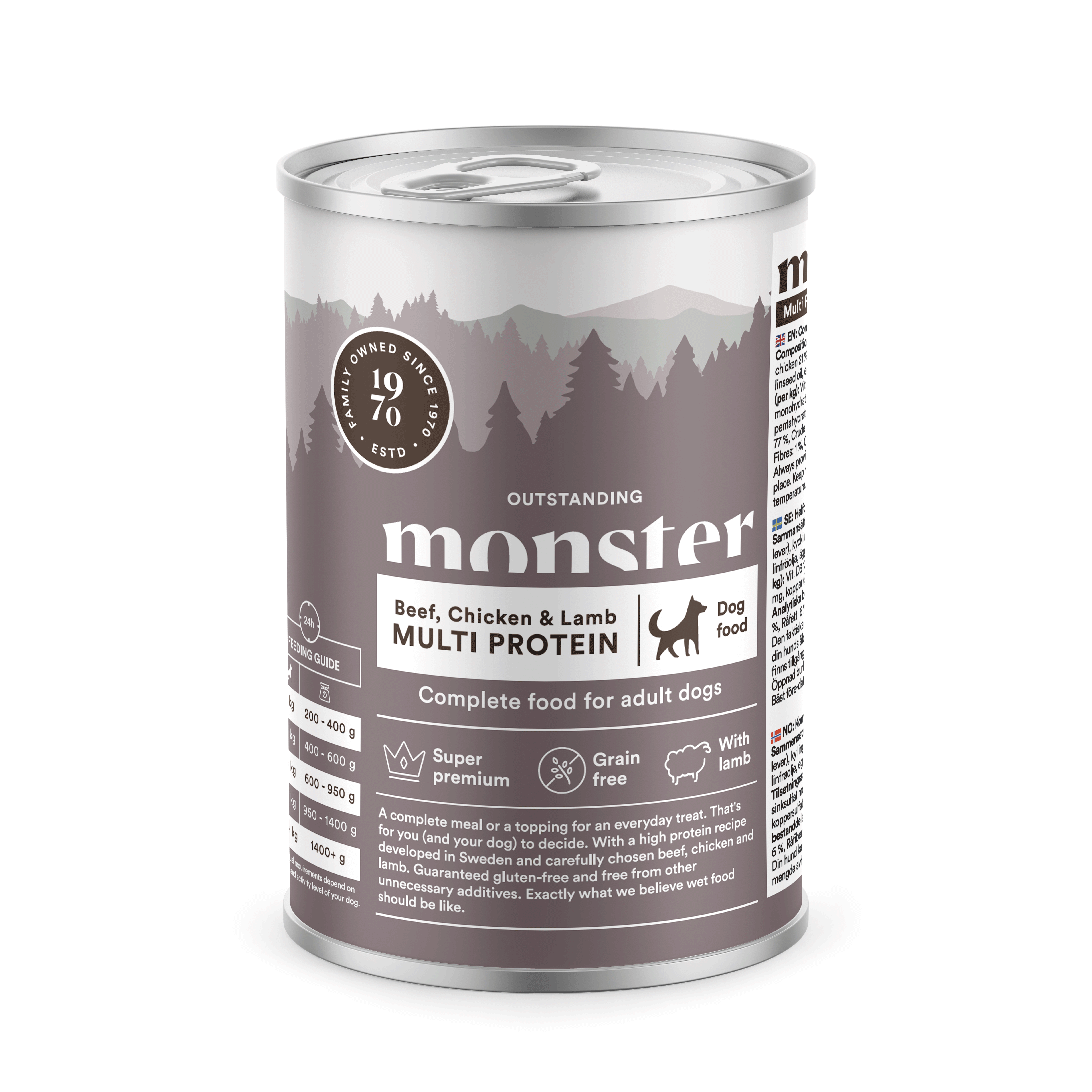 Monster Dog Multi Beef/ Chicken/ Lamb Burk 400 g