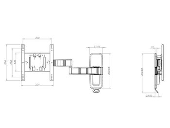 M VESA Flexarm Tilt & Turn III Small