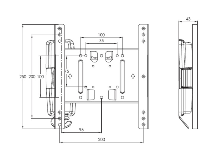 M VESA Flexarm Tilt & Turn II Small - 4