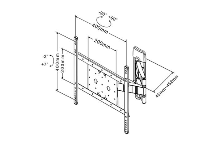 M VESA Flexarm Tilt & Turn III - 11