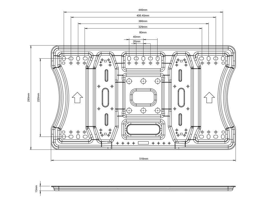 M VESA Super Slim Tilt & Turn HD - 17