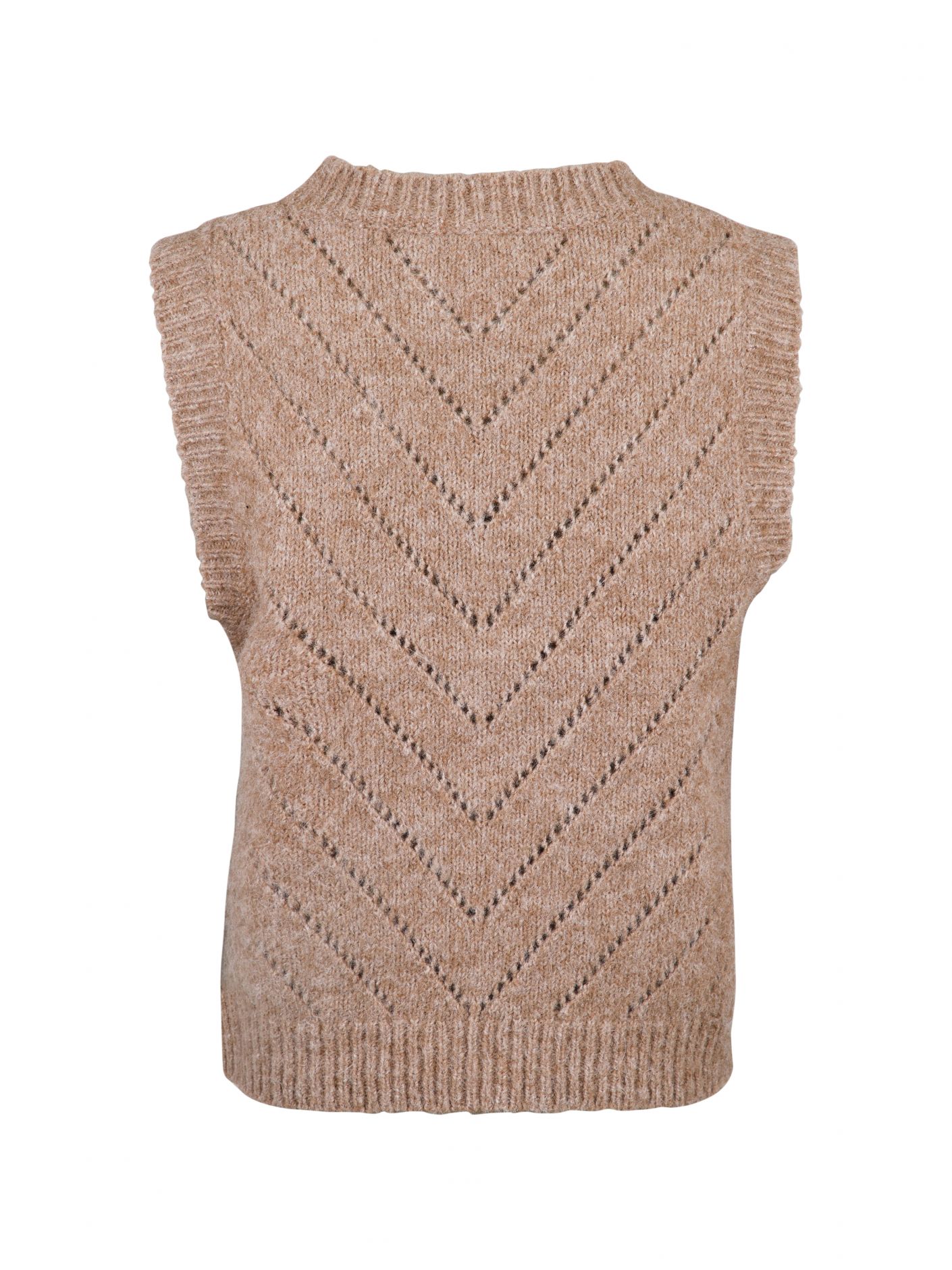 Neo Noir - Dimitri Knit Vest Beige - 2