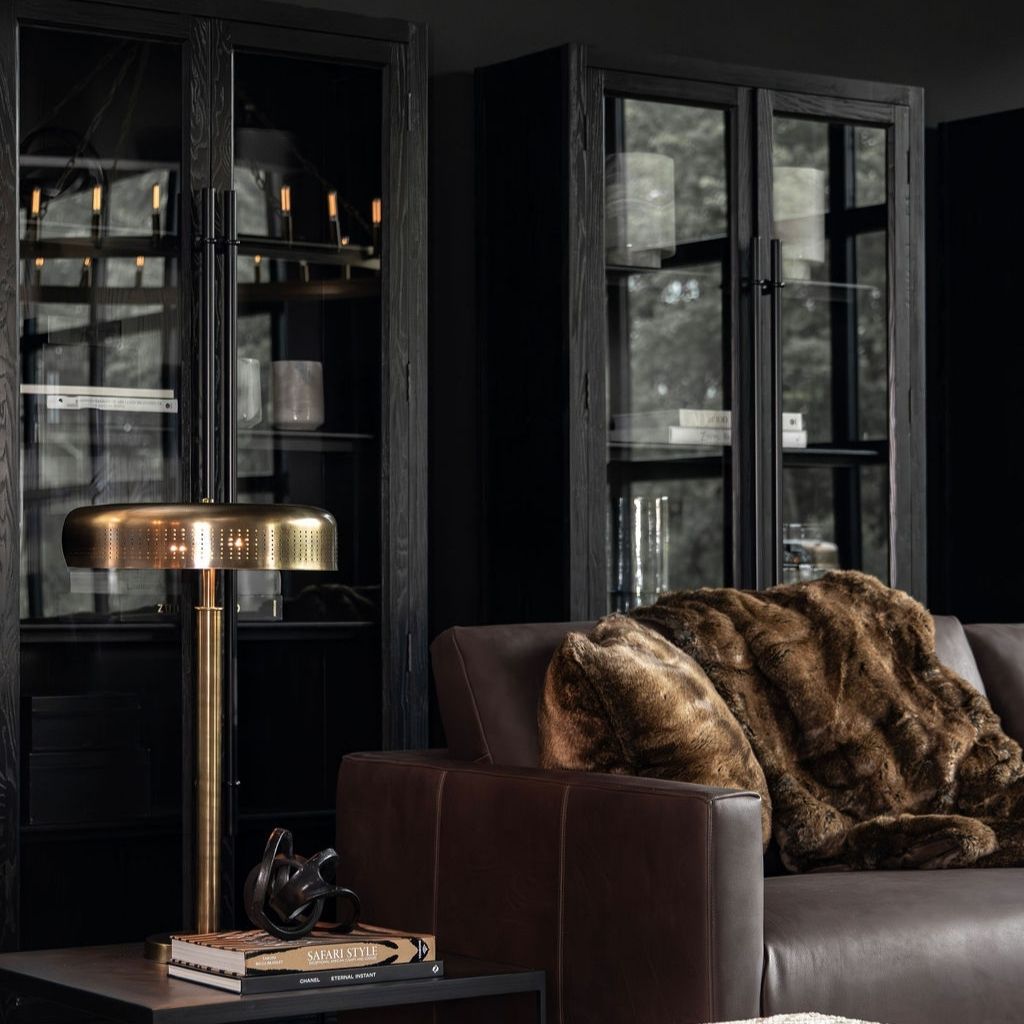 Narbonne vitrinskåp i svart askträ – Artwood - 8